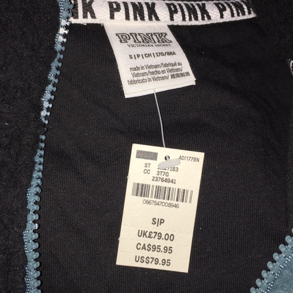 🤍NWT🤍 VS Pink Sherpa Two Tone Full Zip Jacket - Picture 4 of 6